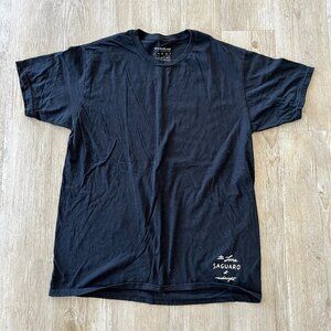 Unisex MNKR Brand Black Short Sleeve Tshirt - L
